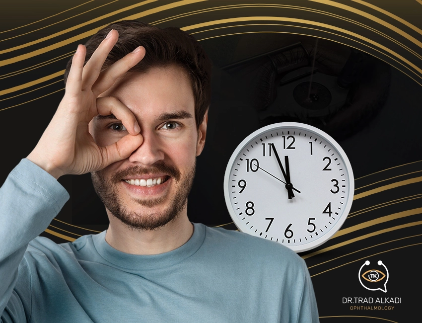 متى يستقر النظر بعد عملية الليزر السطحي